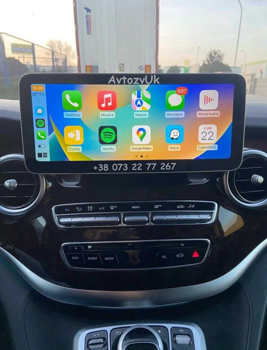 Дисплей V-Class MERCEDES BENZ w447 потолочный монитор Android CarPlay