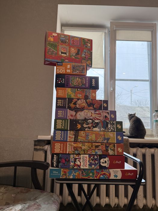 Пазли. 12 упаковок