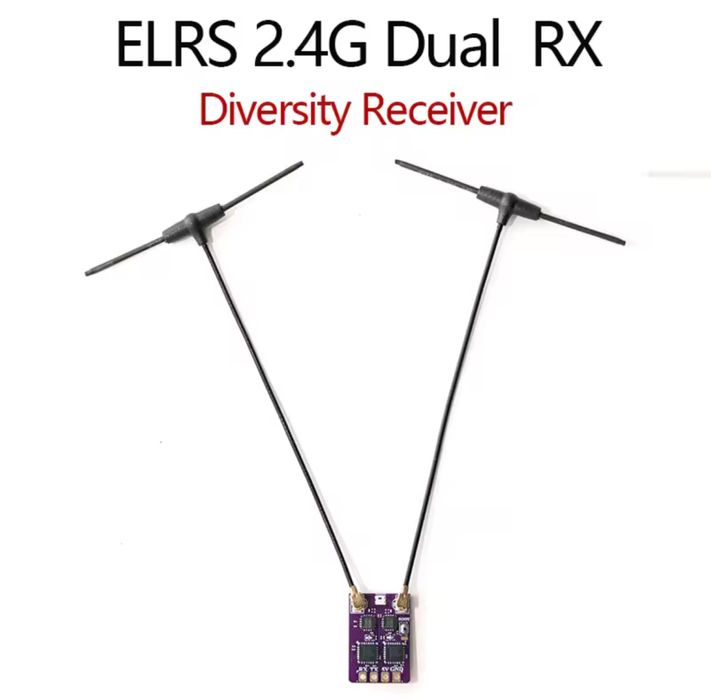 Приймач RX ELRS 2,4G з подвійною антеною