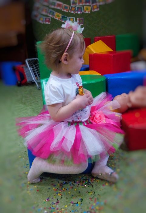 Святкова спідниця з фатіну юбка