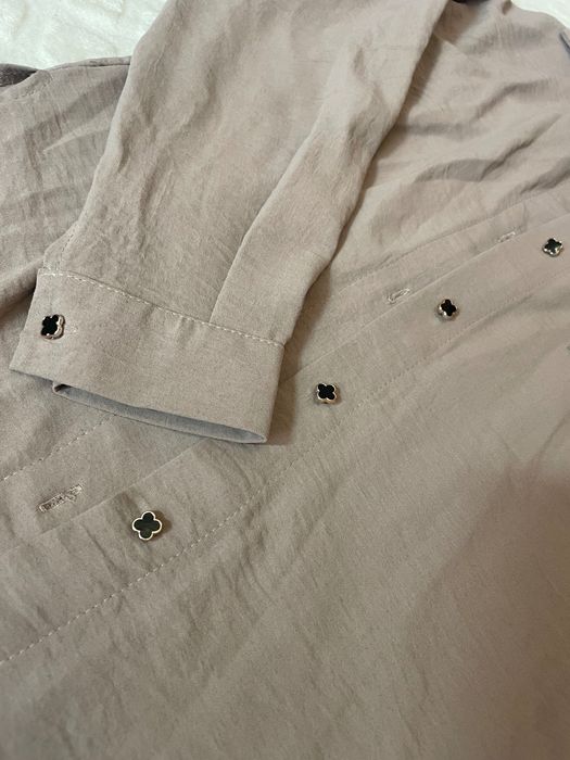 Бежевий комплект (сорочка + штани)