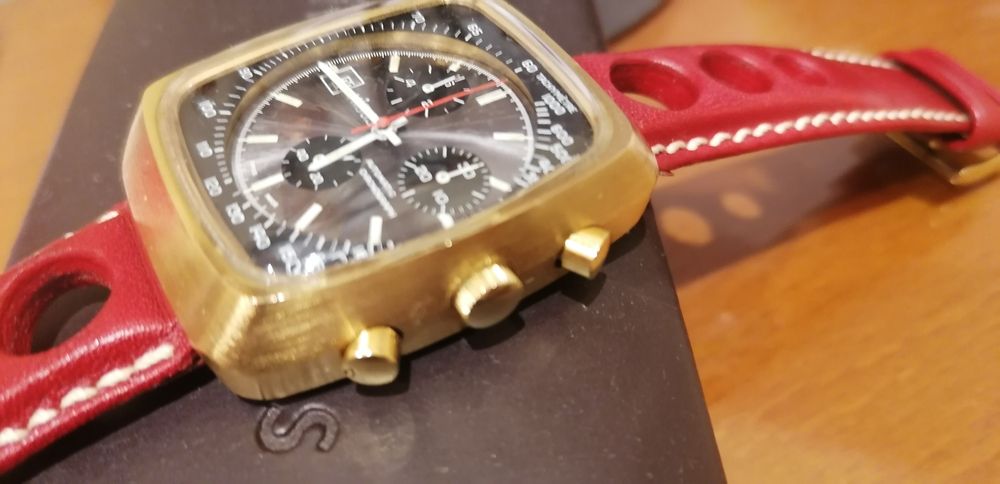 Relógio antigo cronografo nisus calibre tdb 1369