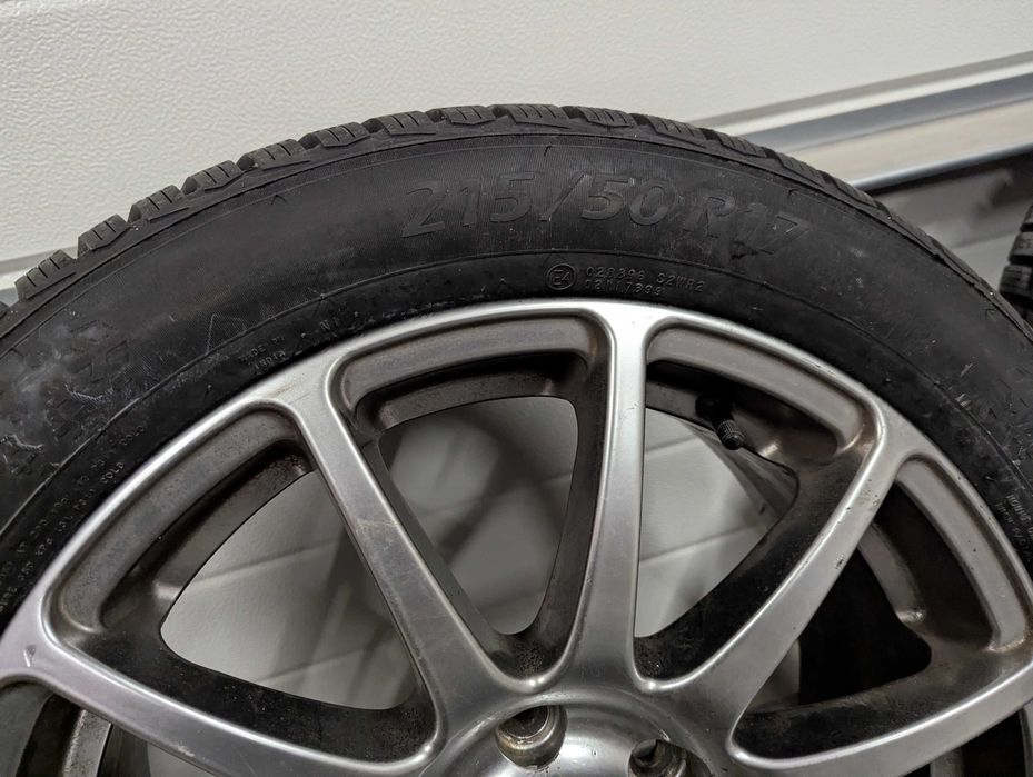 Piękne koła zimowe(nowe opony) 5x110 AlfaRomeo 159 , Opel, Saab, 215/50 R17