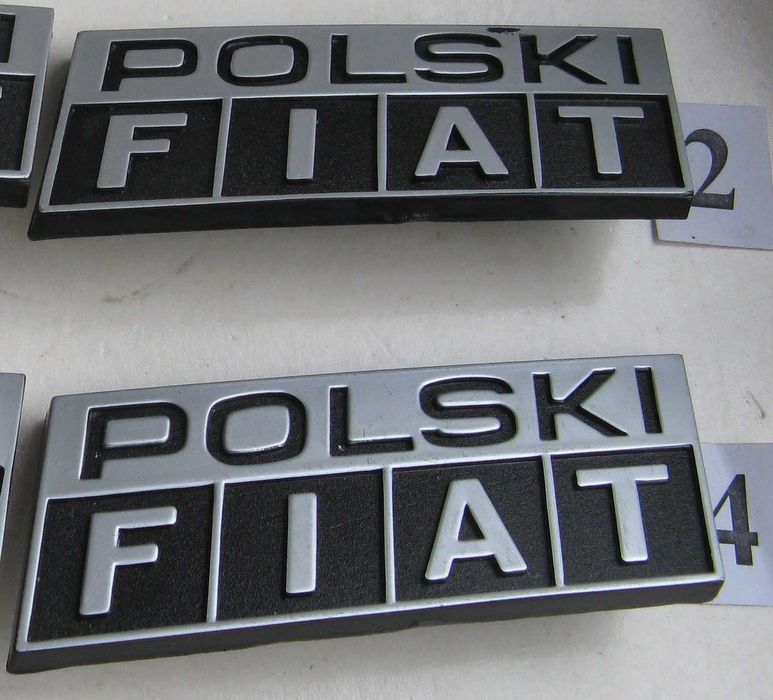Emblemat, znaczek, logo POLSKI FIAT. Nowy oryginał.