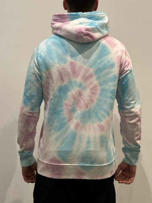 Kamuflage bluza z kapturem z nadrukiem niebieska