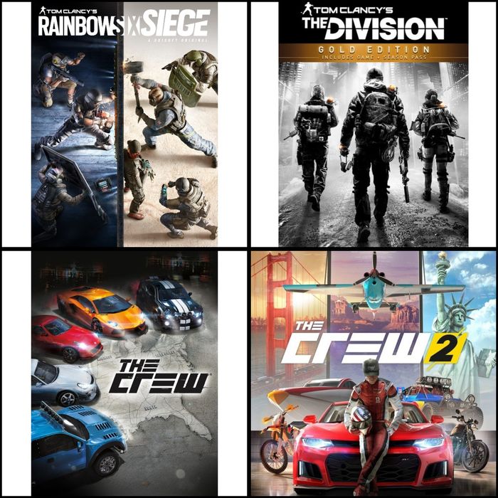 Zestaw 4 gier Pc Platforma Ubisoft Orginalne