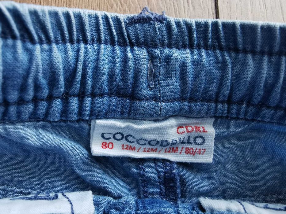 Spodenki jeansowe coccodrillo r. 80