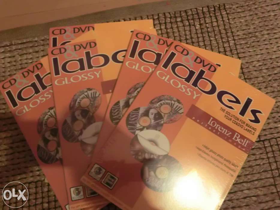 Etiquetas para cd/dvd