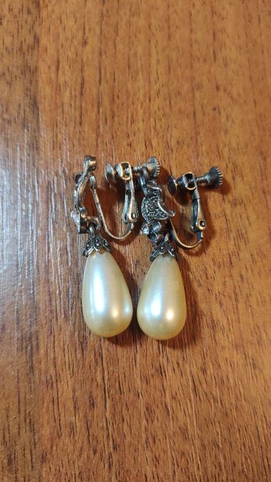 Мегалот винтажных украшений, позолота, серебро, мельхиор, жемчуг