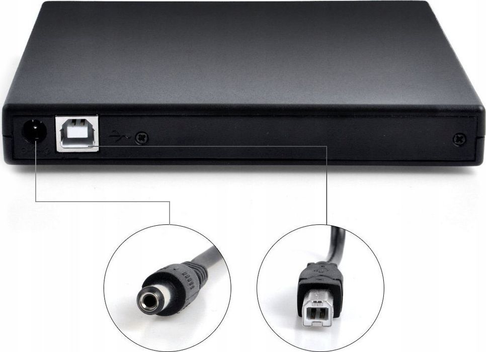 Napęd zewnętrzny CD/DVD KT08 - Nagrywarka Combo USB 2.0 Plug&Play
