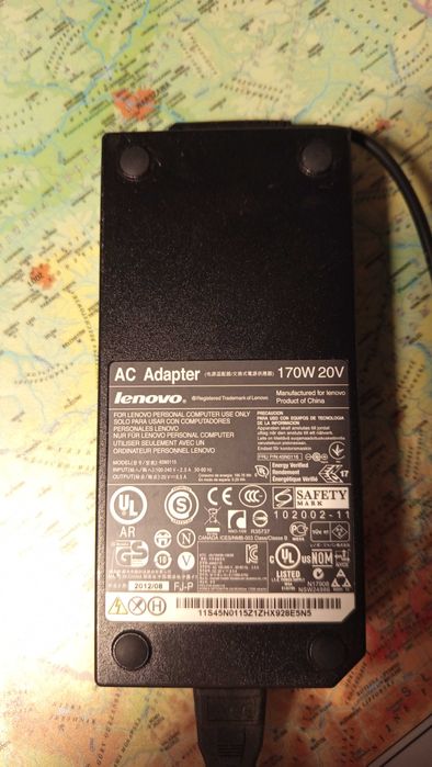 Zasilacz 20V 170V 8.5A Lenovo 45N0115 Legion ThinkPad oryginał