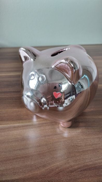 Różowa świnka skarbonka 10.5x9.0