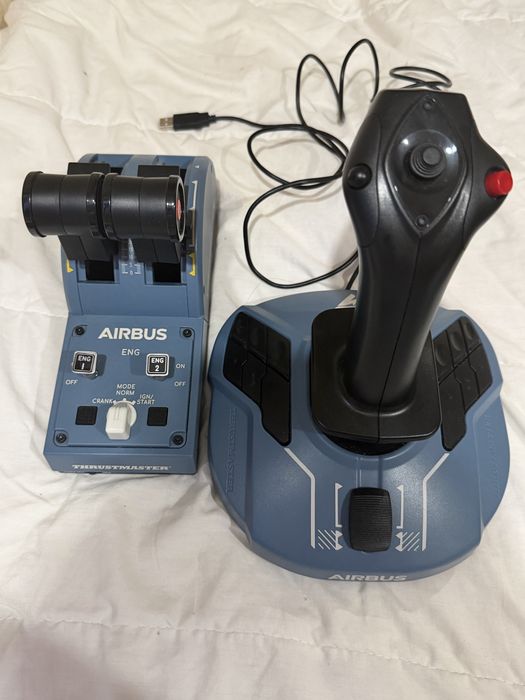 Thrustmaster Airbus TCA Officer Pack – Como Novo  Completo (VER DESCRIÇÃO!)