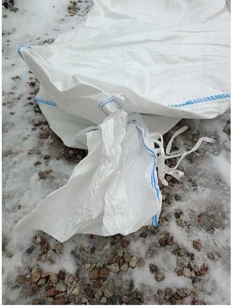 Worek Big Bag Używany Mocny na Gruz Śmieci Odpady Wełna Mineralna