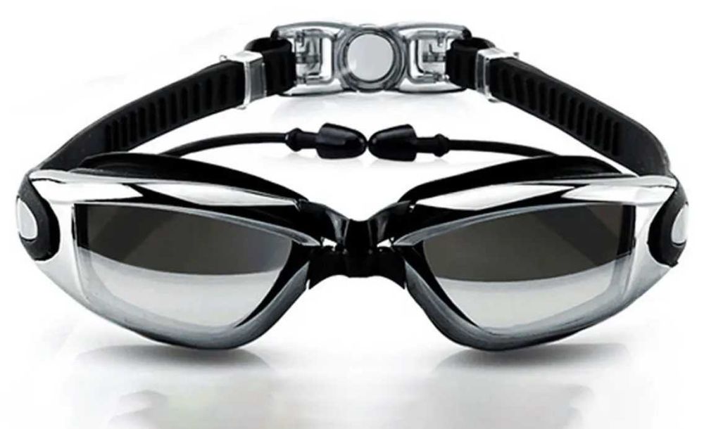 Окуляри для плавання професійні із захистом від запотівання з берушами