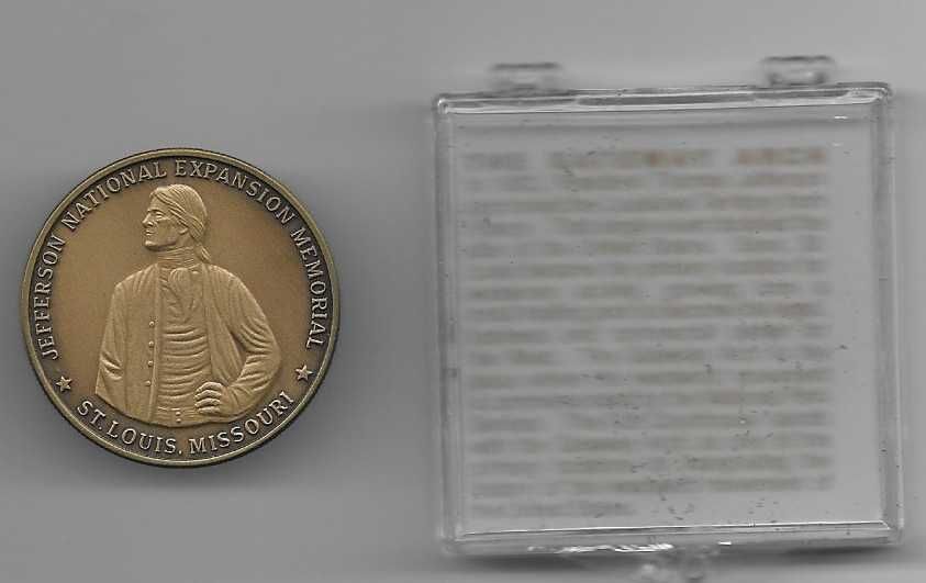 Medalha GATEWAY ARCH - Saint LOUIS - USA c/ estojo