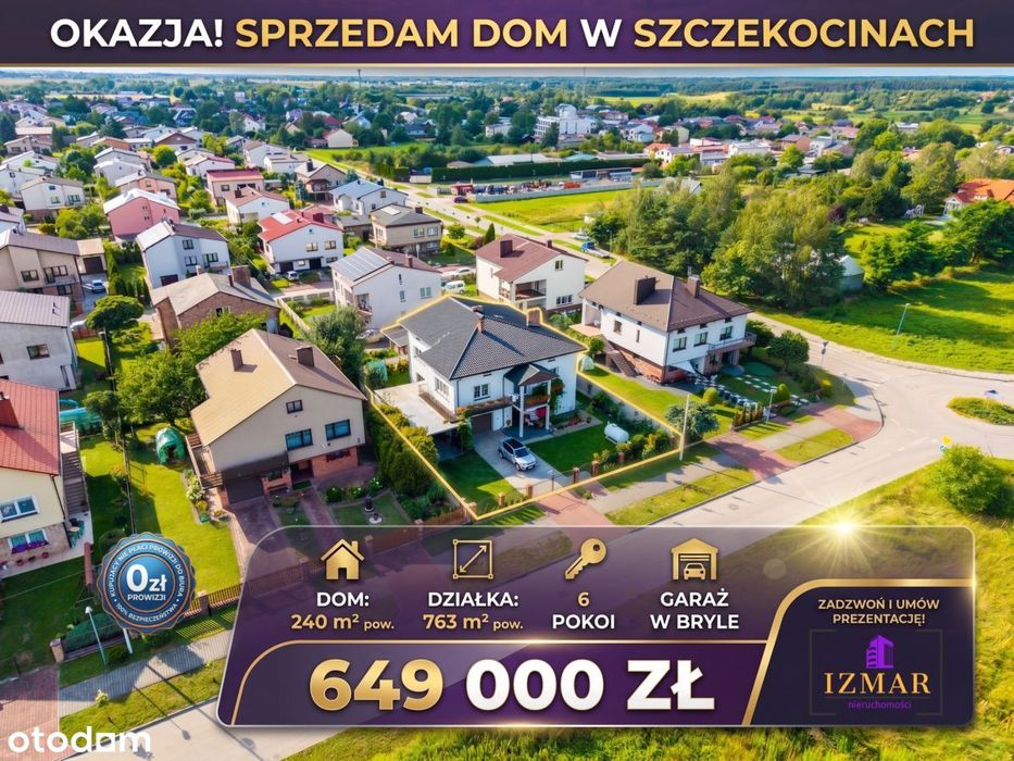 Przestronny dom 240m² z wyposażeniem - Szczekociny
