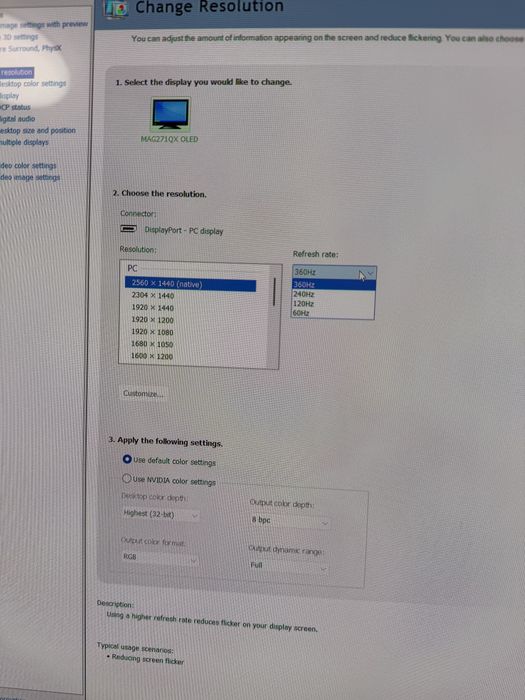 Монітор ігровий msi 271qpx-qd Oled 360 hz 2560x1440
