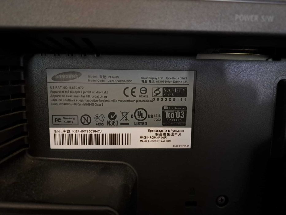 Monitor Samsung 24'' SyncMaster 2494HS