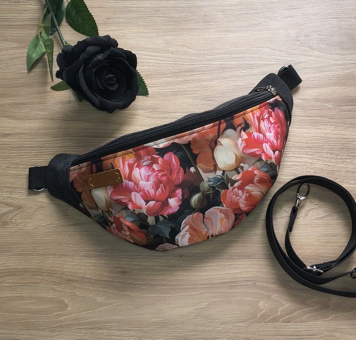 Nerka damska kwiatowa rękodzieło