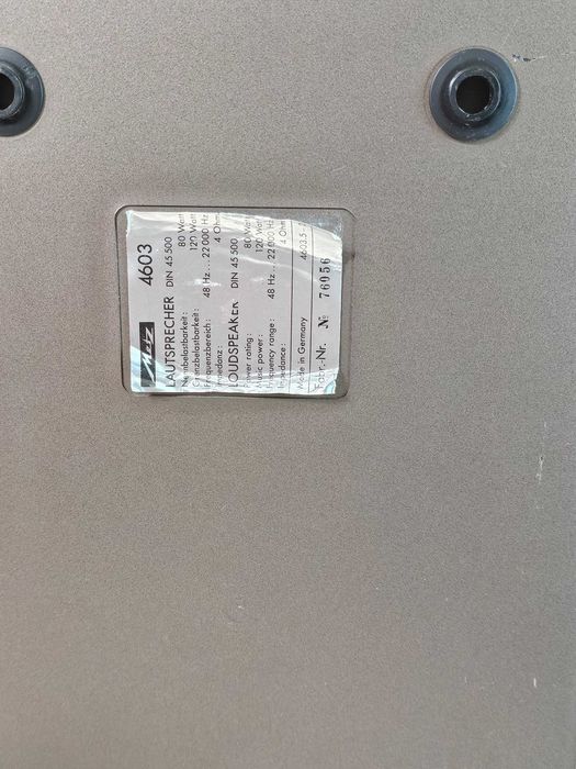 Акустична система METZ 4603 — 80/120 Вт, 4 Ом (пара)