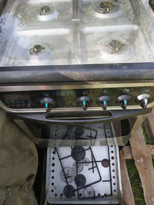 Kuchenka gazowa z piek. elektrycznym Mastercook termoobieg wyświetlacz