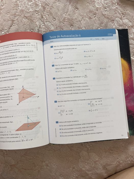 Manuais matemática A Novo Espaço 11° ano
