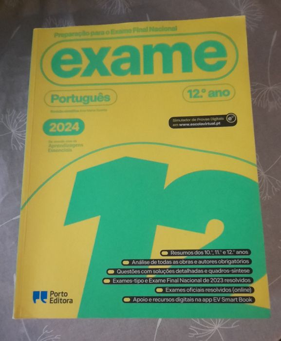 Livros de preparação para exame nacional de Português e História A