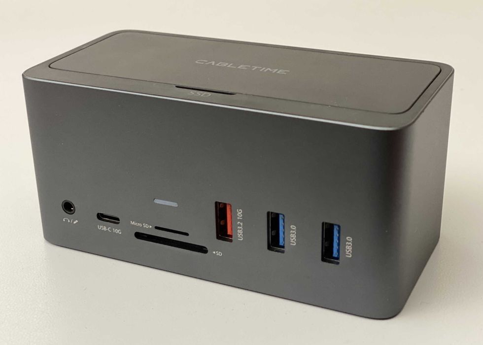 Dock USB-C CableTime 16 portów + miejsce na dysk SSD NVMe/NGFF