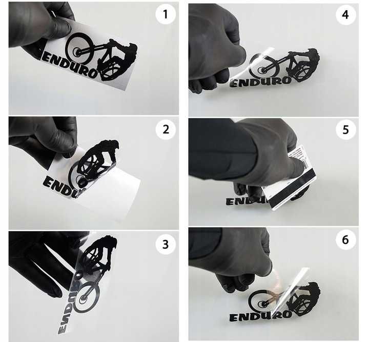 NAKLEJKA na samochód ROWER ENDURO 15x14cm