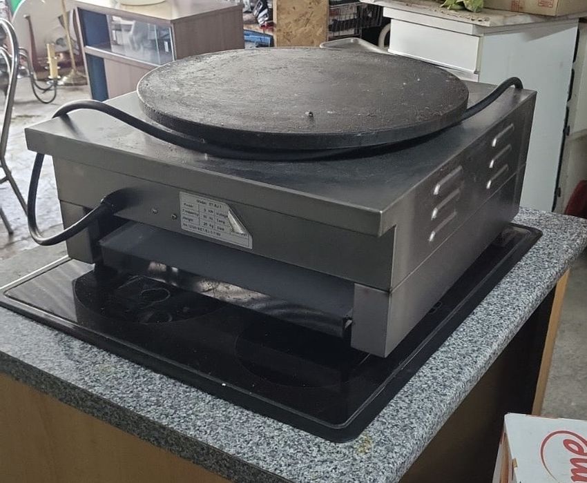 Máquina profissional de crepes elétrica, Ø 400 mm, ET-BJ-1