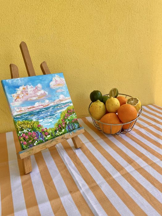 Картина море пейзаж 20*20см