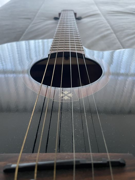 Guitarra Acoustica Lag Tramontane Model100ACE-BLK