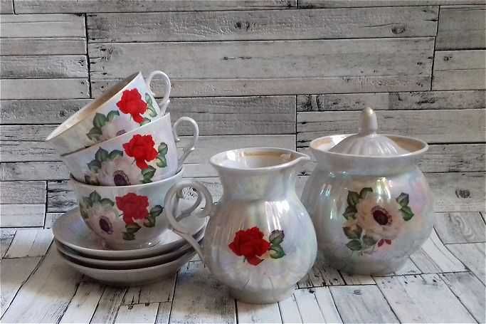 Частина чайного сервізу Городниця часть чайного сервиза Городница