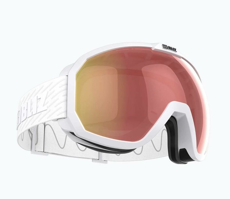 Окуляри гірськолижні Bliz Charge OTG matt white brown red Spark black