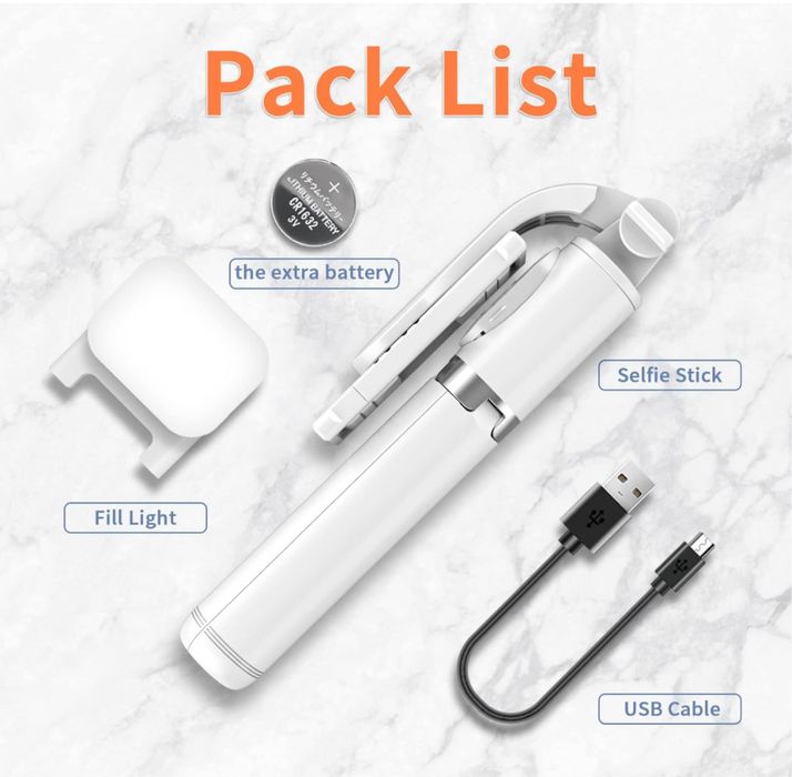 Statyw do selfie z wypełnieniem, wysuwany kij do selfie Tupwoon