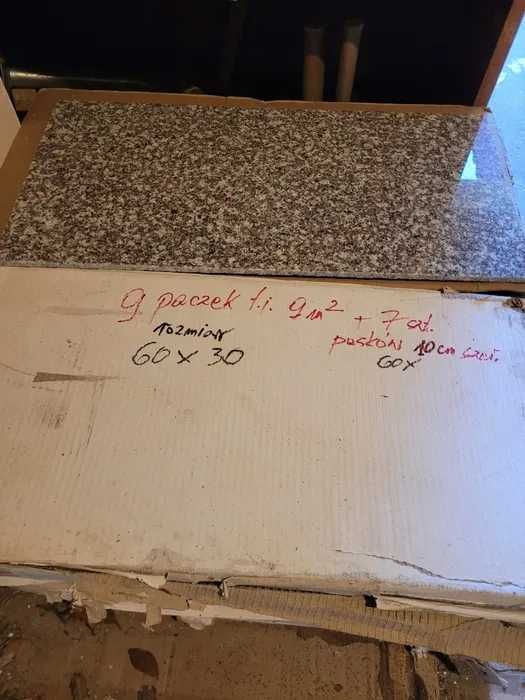 Płytki granitowe odcienie brązu 9m2