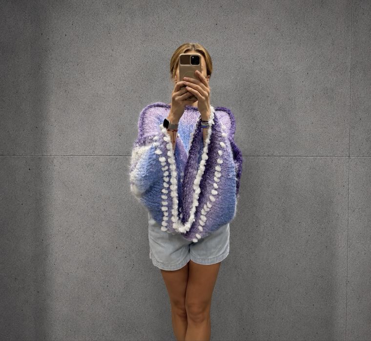 Sweter handmade och paproch zara MLE