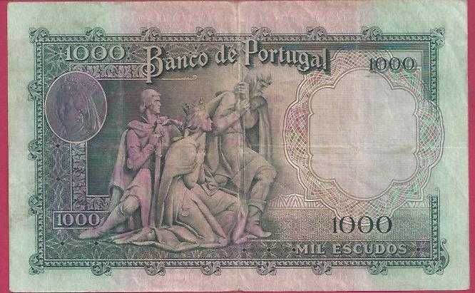 NOTA Republica  1.000$00 Escudos  CH8  1956
