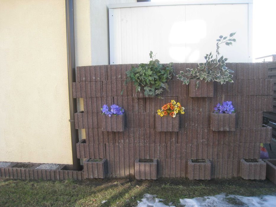 donica prostokątna mała betonowa 40x28x20 kolorowa
