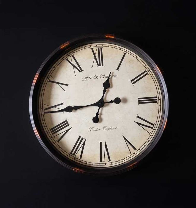 Zegar Ścienny Grand Central 50cm Fox & Simpson Stan Idealny