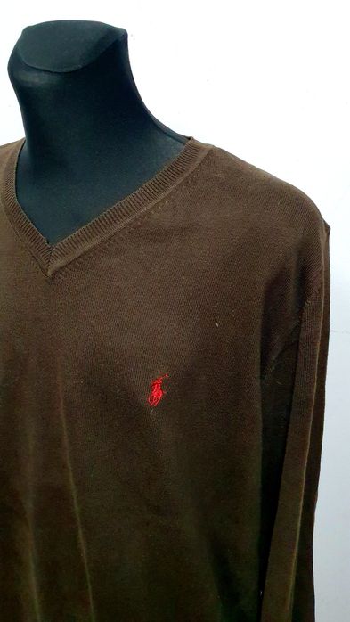 POLO RALPH LAUREN roz. XXL męski lekki sweter bawełniany premium