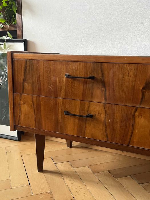 Komoda niska jamnik, vintage z PRL