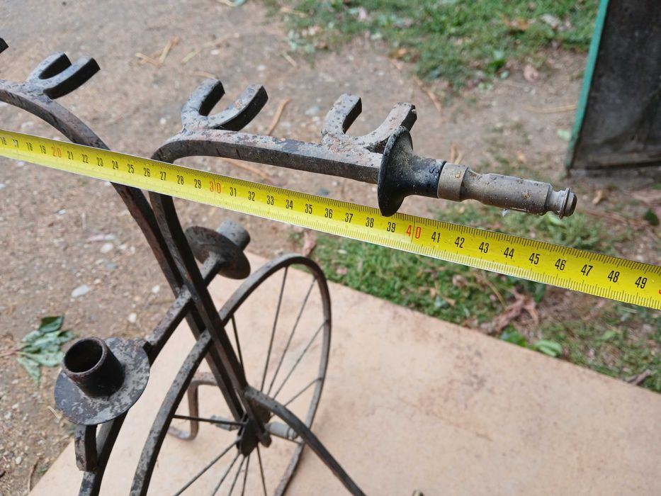Stojak na przybory do kominka rowerek bicykl retro