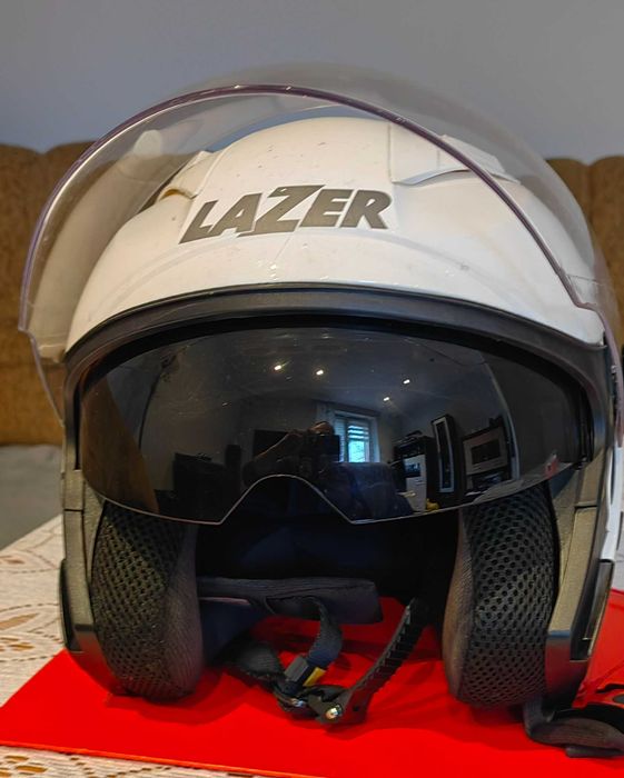 kask otwarty LAZER z blendą