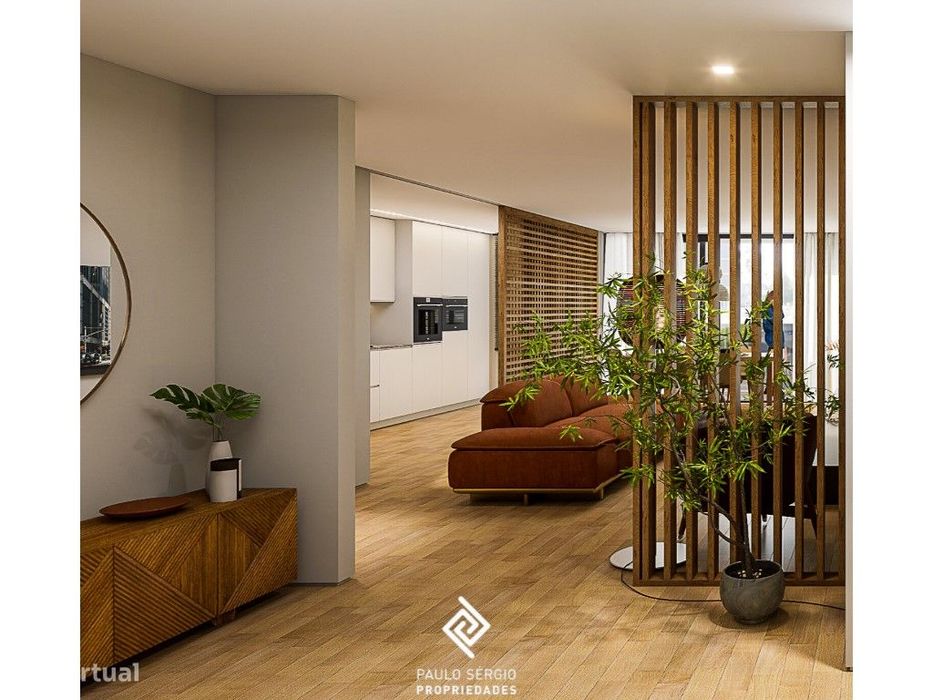 Luxuoso apartamento T1 no centro da Trofa