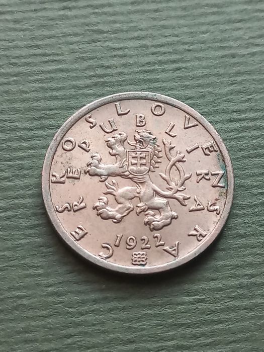Czechosłowacja  - 50 halerzy 1922 r. - piękny egzemplarz