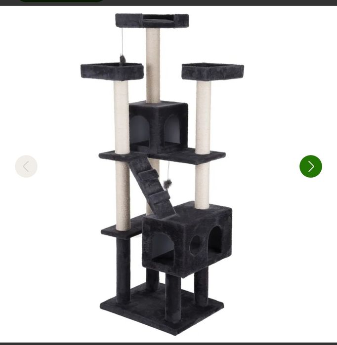 Księżniczka Roszpunka drapak dla kota, ciemnoszary