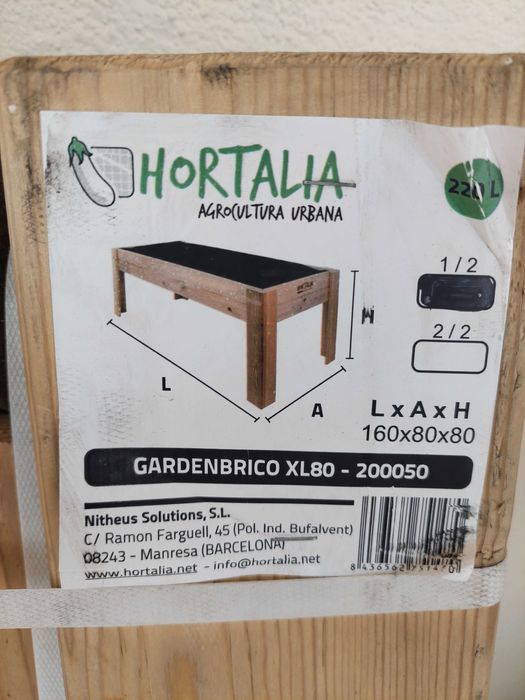 Mesa de cultivo GARDENBRICO XL80 da Hortalia