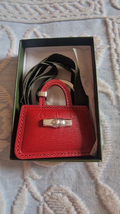 Longchamp Porta Chaves Pele